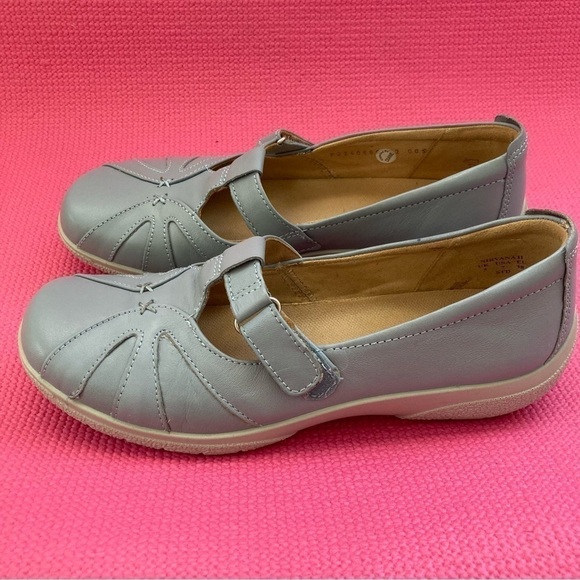 hotter womens nirvana II grey flat leather shoes US Size 7 - Picture 3 of 7